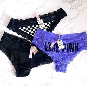 VS PINK Lace Underwear Panty Set (3)
